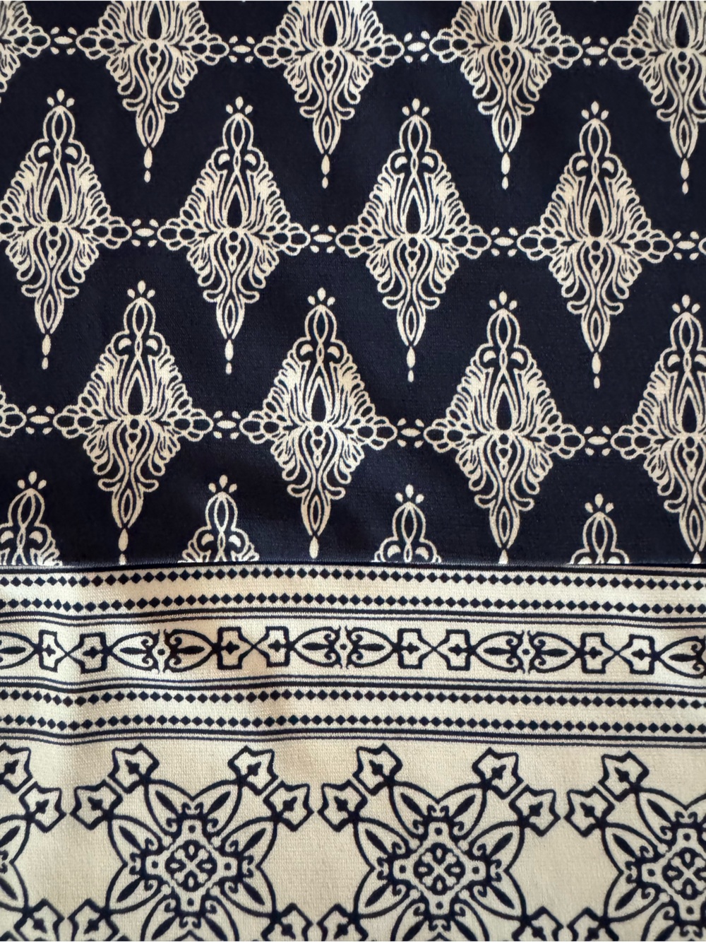 Sleeveless Navy Printed Shift Dress. Super cute on. - Picture 2 of 9